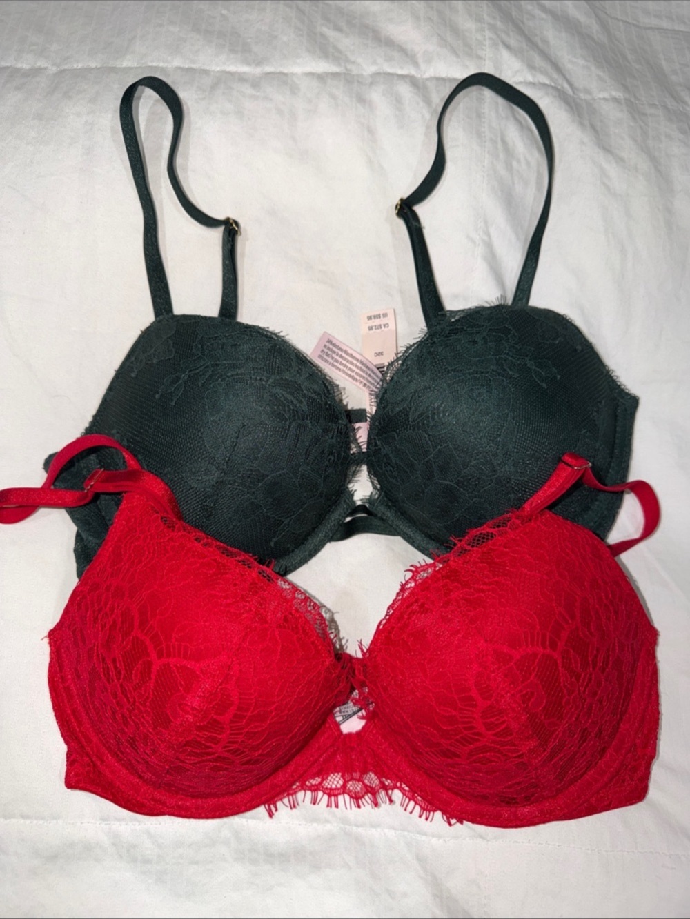 Victoria's Secret Very Sexy Rose Lace Push-Up Bra 32C